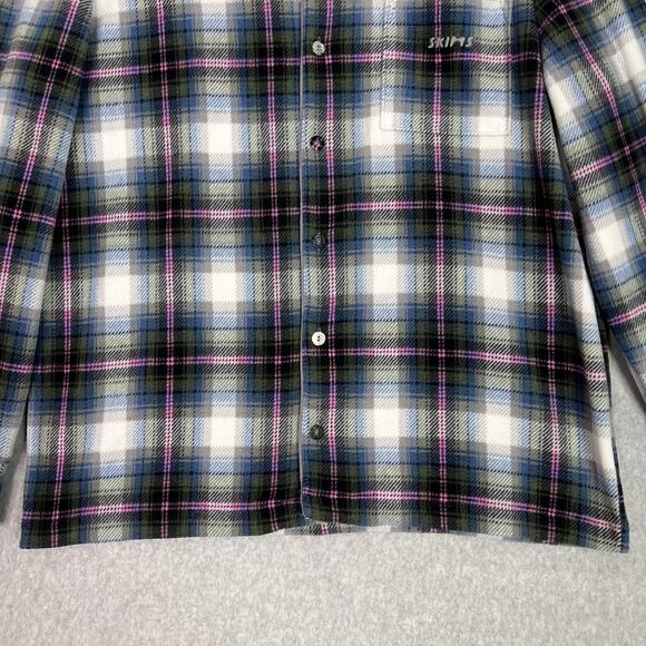 Skims Multi Plaid Gender Inclusive Fleece Sleep Pajama Set Size Small - Picture 5 of 16